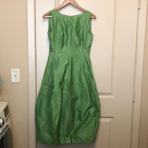 COS cocoon midi green dress Sz 4